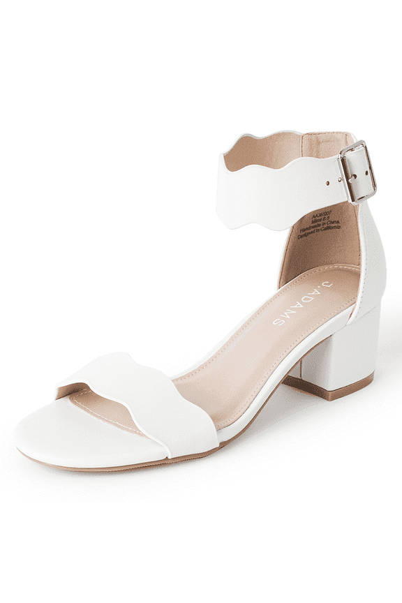 Mimi Ankle Strap Kitten Heel Sandal - Women's Dress Shoes - Low Heels for Women - Formal Sandals - Wedding Shoes - Dressy Sandals for Women