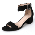 thumbnail image 1 of J. Adams Mimi Ankle Strap Kitten Heel Sandal - Stylish and Comfortable Heels Dress Shoes for Women, 1 of 7