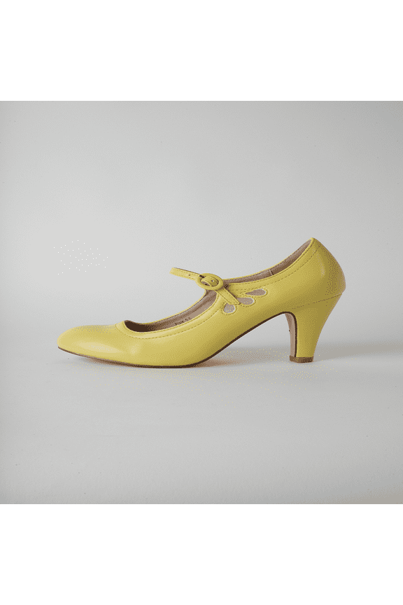 Pixie Mary Jane Pumps - Retro Vintage High Heels - Comfortable Oxford Dress Shoes for Women with Ankle Strap