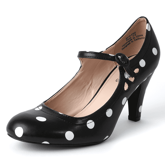 J. Adams Mary Jane Pumps - Retro Vintage High Heels - Comfortable Oxford Shoes | Polyurethane