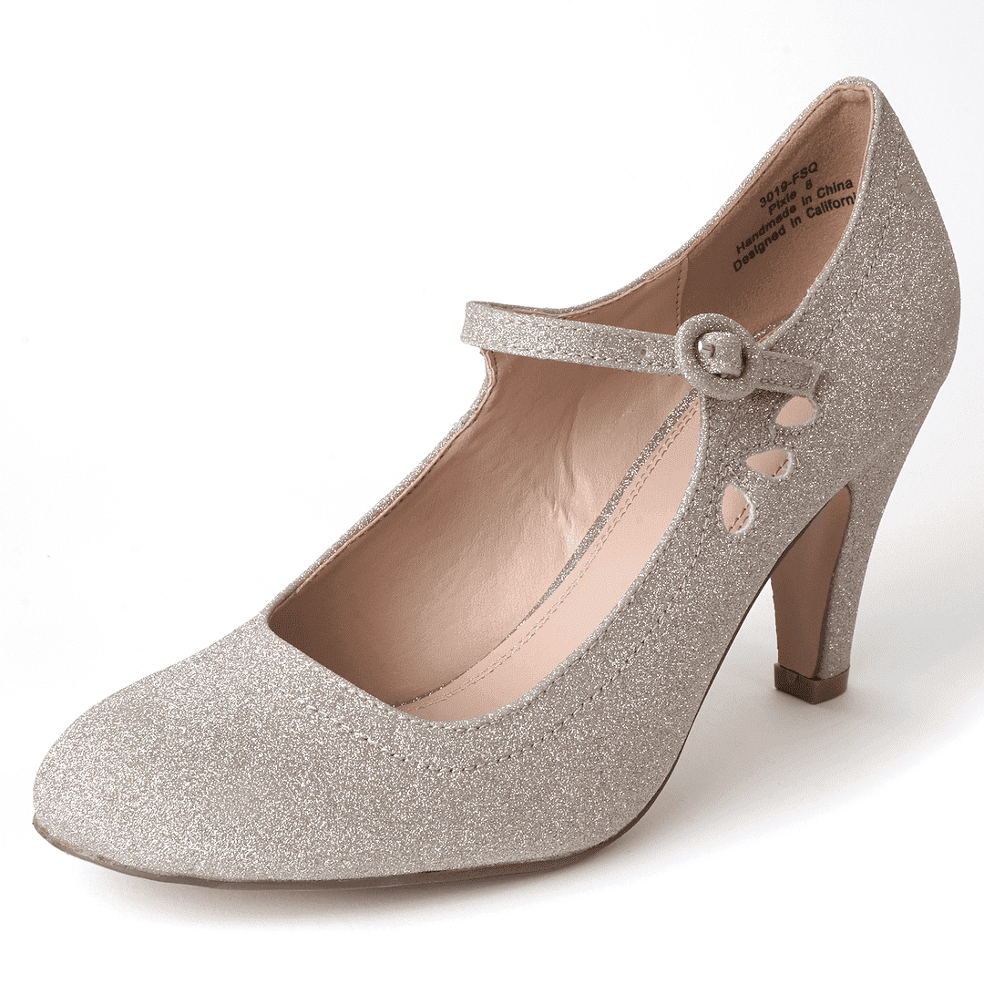 J. Adams Pixie Mary Jane Pumps - Comfortable Retro Vintage High Heels ...