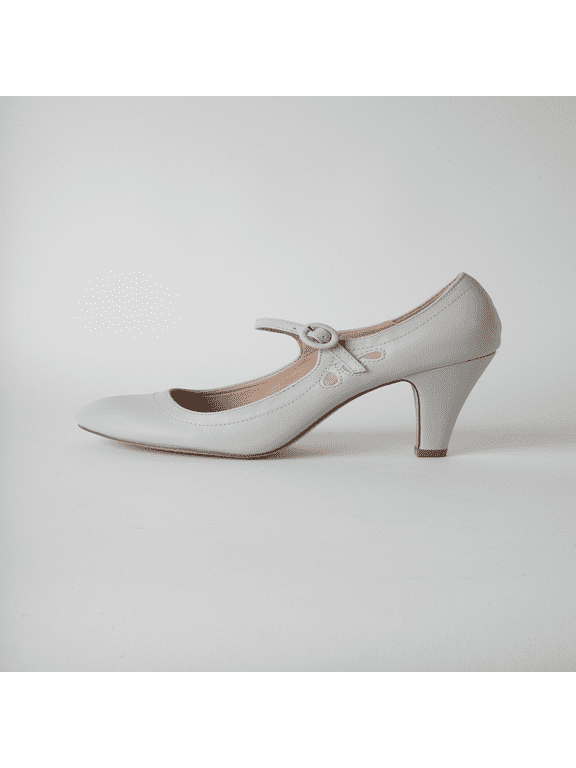 Pixie Mary Jane Pumps - Retro Vintage High Heels - Comfortable Oxford Dress Shoes for Women with Ankle Strap