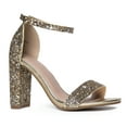 thumbnail image 1 of J. Adams Shirley Strappy Chunky High Heel Classic Pump, 1 of 4