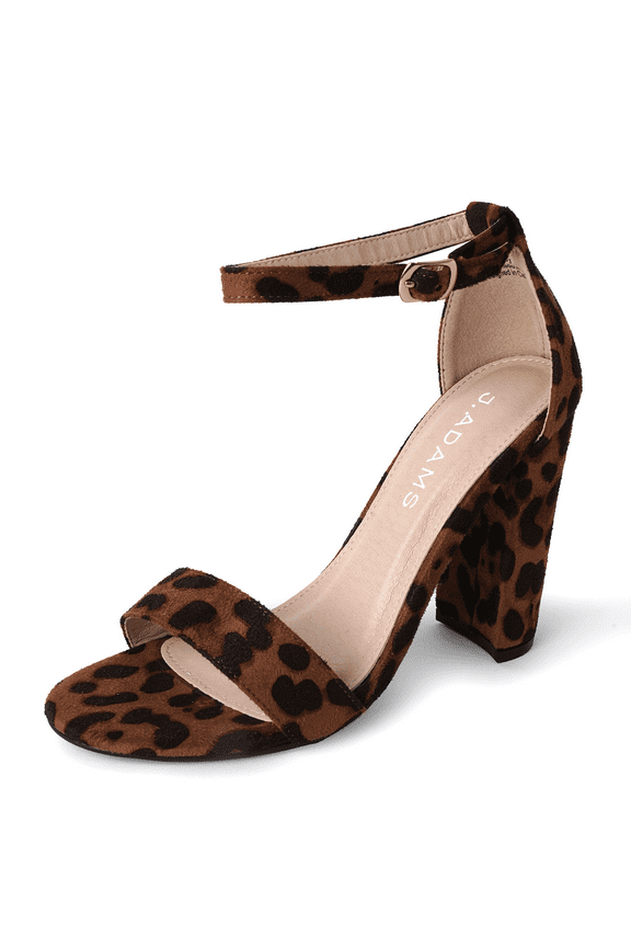 Shirley High Silver Comfortable Heels for Women | Open Toe Ankle Strap Sandal Block Heel Dress Platform