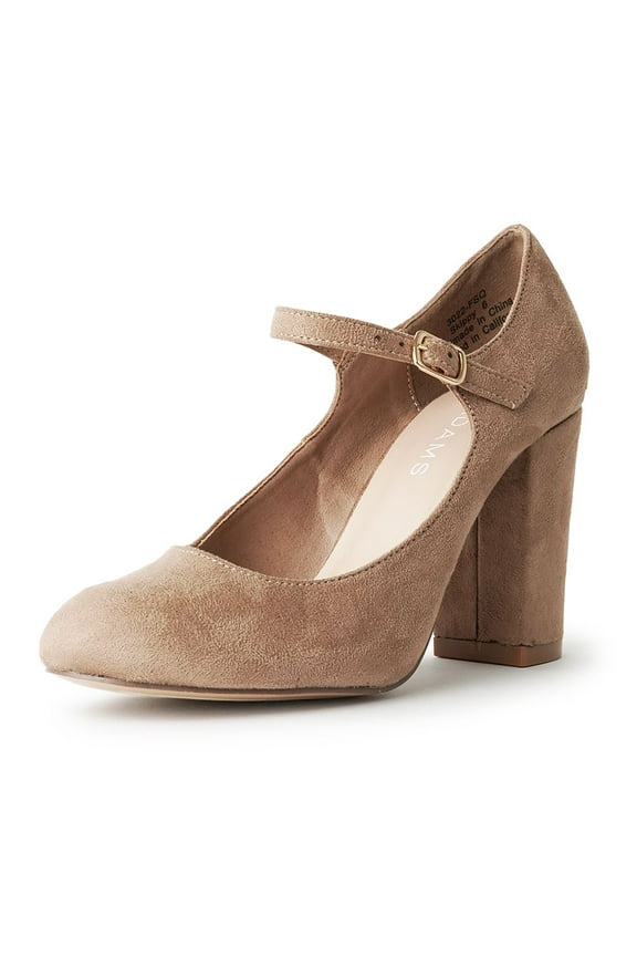 Skippy Heels Contemporary Style Comfortable and Stylish Summer Shoes for Women - Round Toe Chunky Heels Mary Jane Pumps