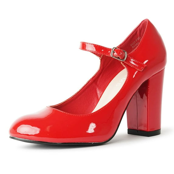 J. Adams Skippy Heels Contemporary Style Comfortable and Stylish Summer Shoes for Women - Round Toe Chunky Heels Mary Jane Pumps