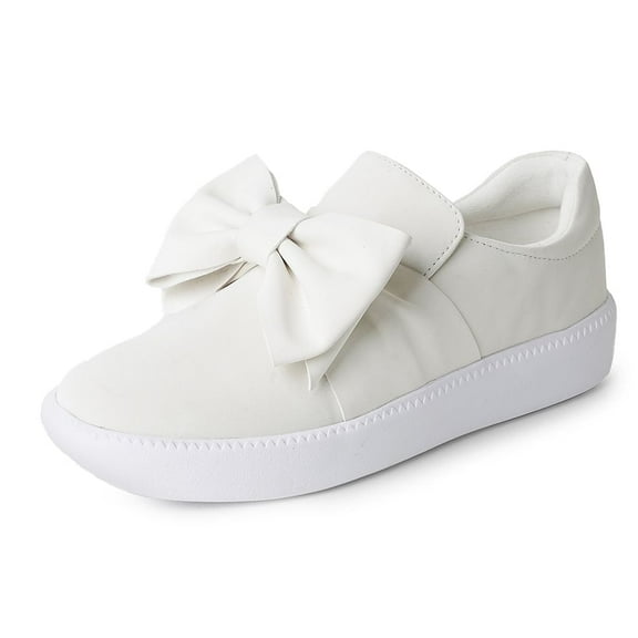J. Adams Wally Platform Sneakers for Women – Comfortable Slip-On Shoes with Fashionable Flat Bow