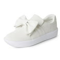 thumbnail image 1 of J. Adams Wally Platform Sneakers for Women – Comfortable Slip-On Shoes with Bow, Fashionable Flat Platform Sneakers, 1 of 6