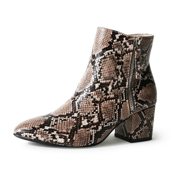 J. Adams Zuma Ankle Bootie Closed Pointed Toe, Low Block Heel, Boot for Women Stylish, Comfortable