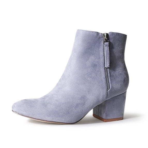 J. Adams Zuma Ankle Bootie, Stylish and Comfortable Close-Pointed Toe Low Block Zip-Up Women's Boot