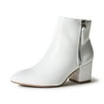 thumbnail image 1 of J. Adams Zuma Ankle Bootie, Stylish, Comfortable, Closed Pointed Toe Low Block Zip-Up Heel for Women, 1 of 5