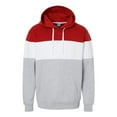 thumbnail image 1 of J America 8644JA Men's Varsity Pullover Hooded Sweatshirt, 1 of 4