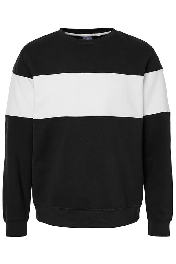 - Varsity Fleece Crewneck Sweatshirt - 8646 - Black - Size: M