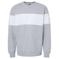 thumbnail image 1 of J. America Varsity Fleece Crewneck Sweatshirt, 1 of 4