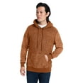 thumbnail image 1 of J America 8711JA Unisex Aspen Fleece Pullover Hooded Sweatshirt, XL, RUST SPECK, 1 of 3