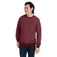 thumbnail image 1 of J AMERICA 8712JA UNISEX ASPEN FLEECE CREWNECK SWEATSHIRT, 3XL, Burgundy Speck, 1 of 3