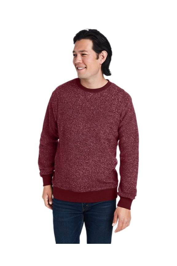 J America 8712JA Unisex Aspen Fleece Crewneck Sweatshirt
