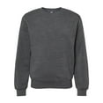 thumbnail image 1 of J. America - Triblend Fleece Crewneck Sweatshirt - 8870 - Black Triblend - Size: S, 1 of 4