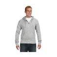 thumbnail image 1 of J-America Adult Full-Zip Hooded Fleece Sweatshirt, Style J8872, 1 of 1