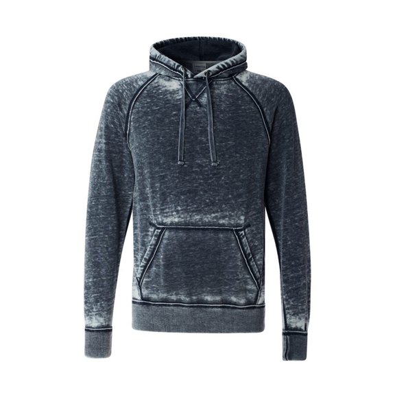 J-America Adult Vintage Zen Burnout Fleece Hooded Sweatshirt, Style J8915