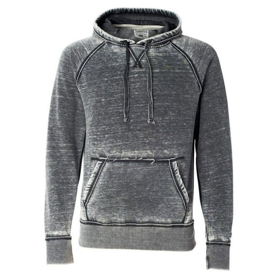 J-America Adult Vintage Zen Burnout Fleece Hooded Sweatshirt, Style J8915