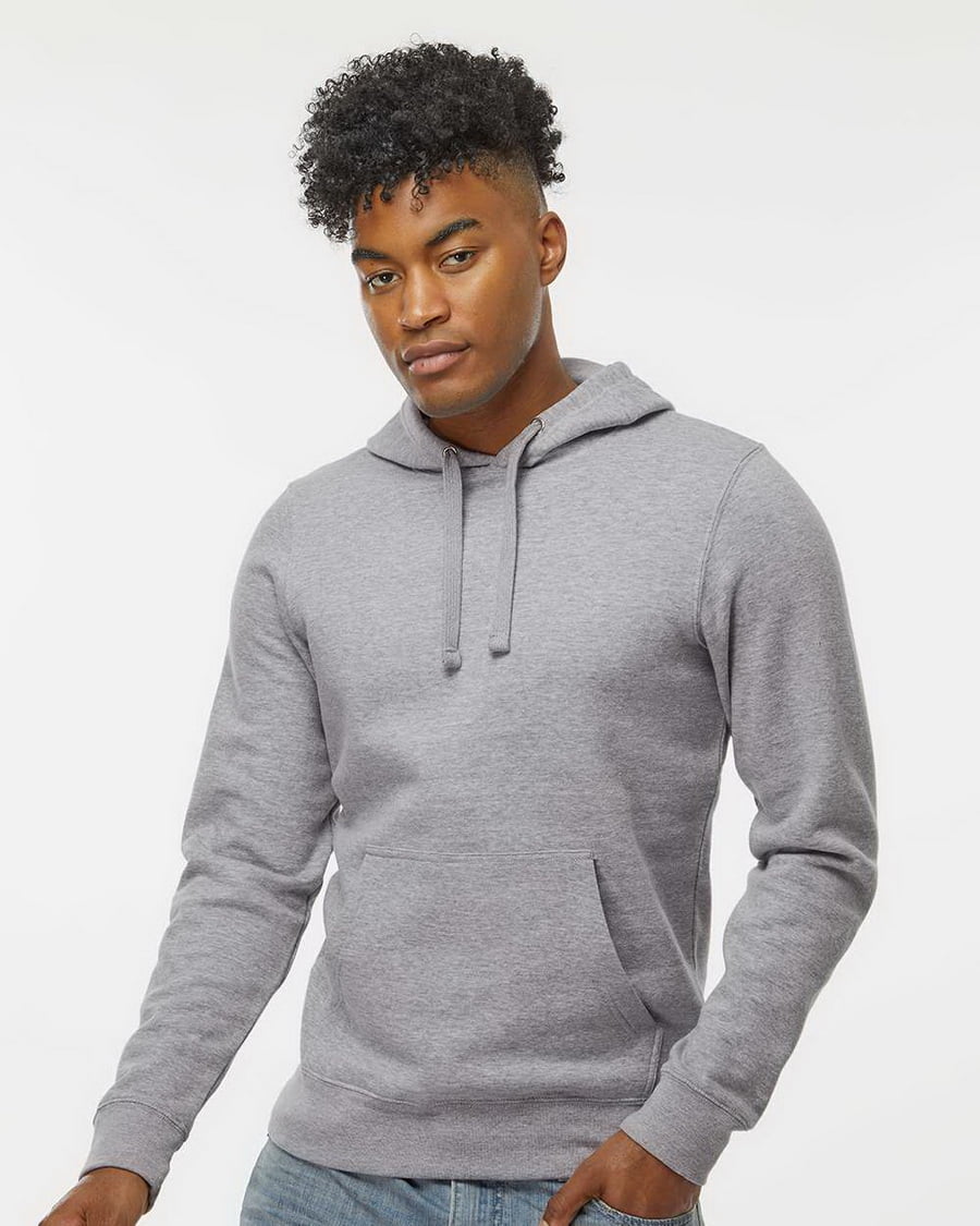J. America B13428096 BTB Fleece Hooded Sweatshirt, Charcoal