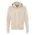 thumbnail image 1 of J. America B23728368 Tri-Blend Full-Zip Hooded Sweatshirt, Oatmeal Triblend - 3XL, 1 of 1