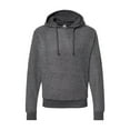 thumbnail image 1 of J. America - Flip Side Fleece Hooded Sweatshirt - 8709 - Charcoal Heather - Size: XS, 1 of 2
