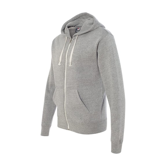 J. America - Triblend Full-Zip Hooded Sweatshirt - 8872