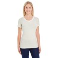 thumbnail image 1 of J. America - Women’s Glitter V-Neck Short Sleeve T-Shirt - 8136, 1 of 5