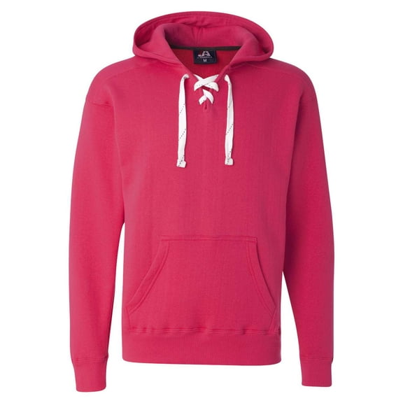 J America JA8830 Adult Sport Lace Hooded Sweatshirt