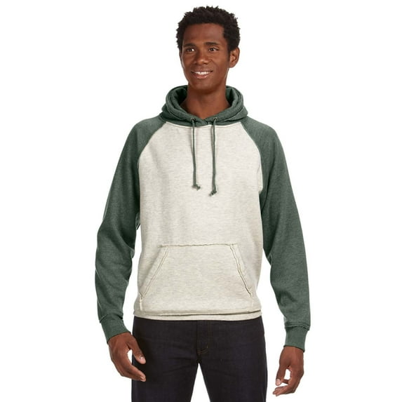 J America JA8885 Adult Vintage Heather Pullover Hooded Sweatshirt