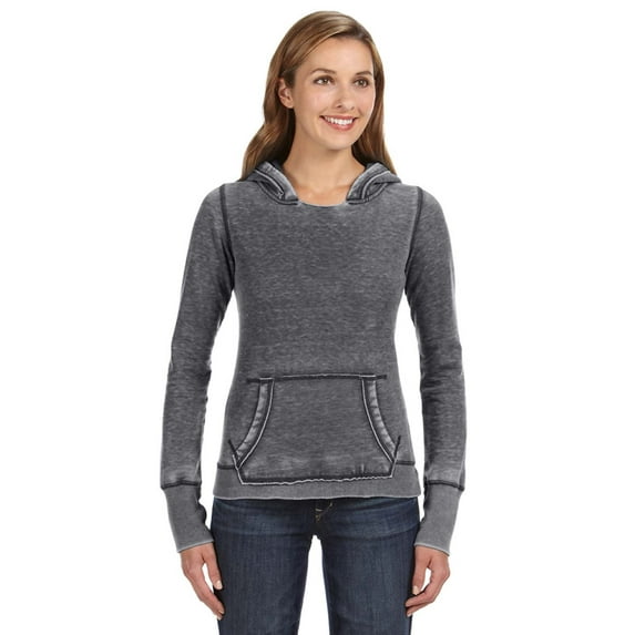 J America JA8912 Ladies' Zen Pullover Fleece Hooded Sweatshirt