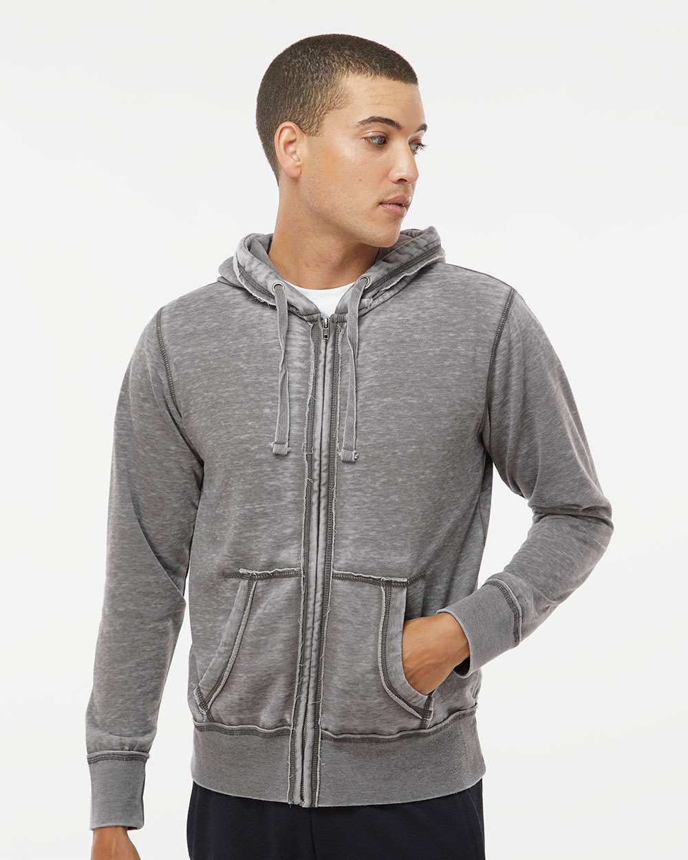 11 Oz Ultrasoft Cotton Zippered Fleece Hooded Sweatshirt