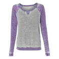 thumbnail image 1 of J America JA8927 Ladies Zen Contrast Crew, 1 of 5