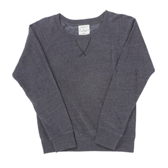 J America Ladies' Tri-Blend Fleece Crew J8873