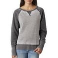 thumbnail image 1 of J America Ladies' Zen Contrast Crew - JA8927, 1 of 4