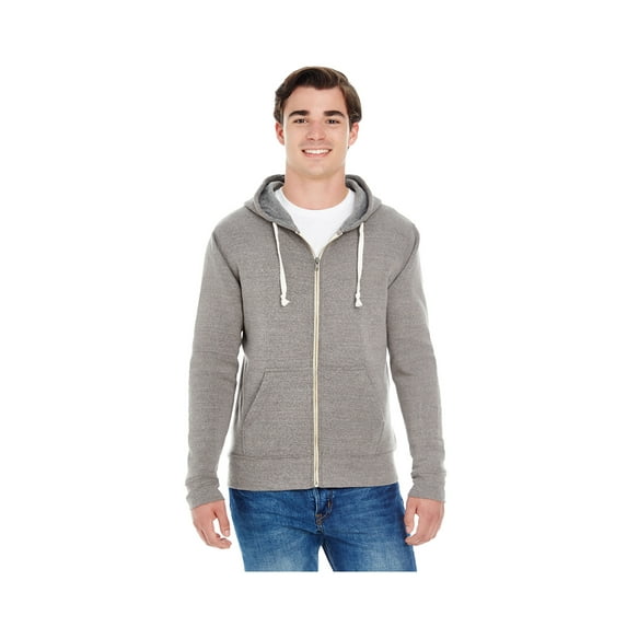J America Men's Triblend Full-Zip Fleece Hood, Style JA8872
