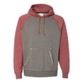thumbnail image 1 of J. America Men's Vintage Heather Hooded Sweatshirt, Style 8885, 1 of 3