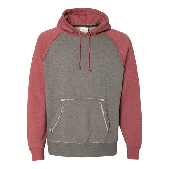 J. America Men's Vintage Heather Hooded Sweatshirt, Style 8885