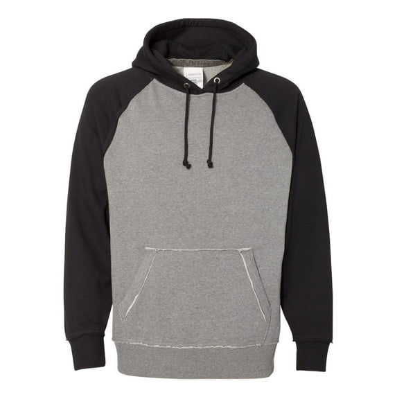 J. America Men's Vintage Heather Hooded Sweatshirt, Style 8885