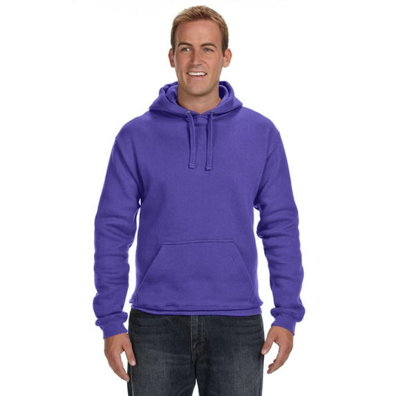 J AMERICA JA8824 ADULT PREMIUM FLEECE PULLOVER HOOD, L, Purple