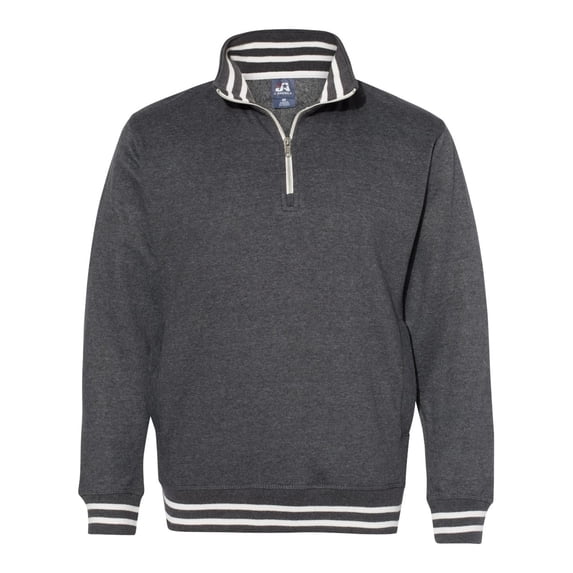 J. America Relay Fleece Quarter-Zip Sweatshirt Size up to 3XL