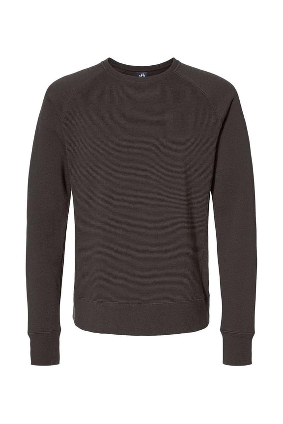 - Ripple Fleece Raglan Crewneck Sweatshirt - 8707 - Black - Size: L