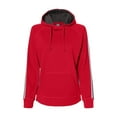 thumbnail image 1 of J. America - Rival Fleece Hooded Sweatshirt - 8640 - Red - Size: 3XL, 1 of 2