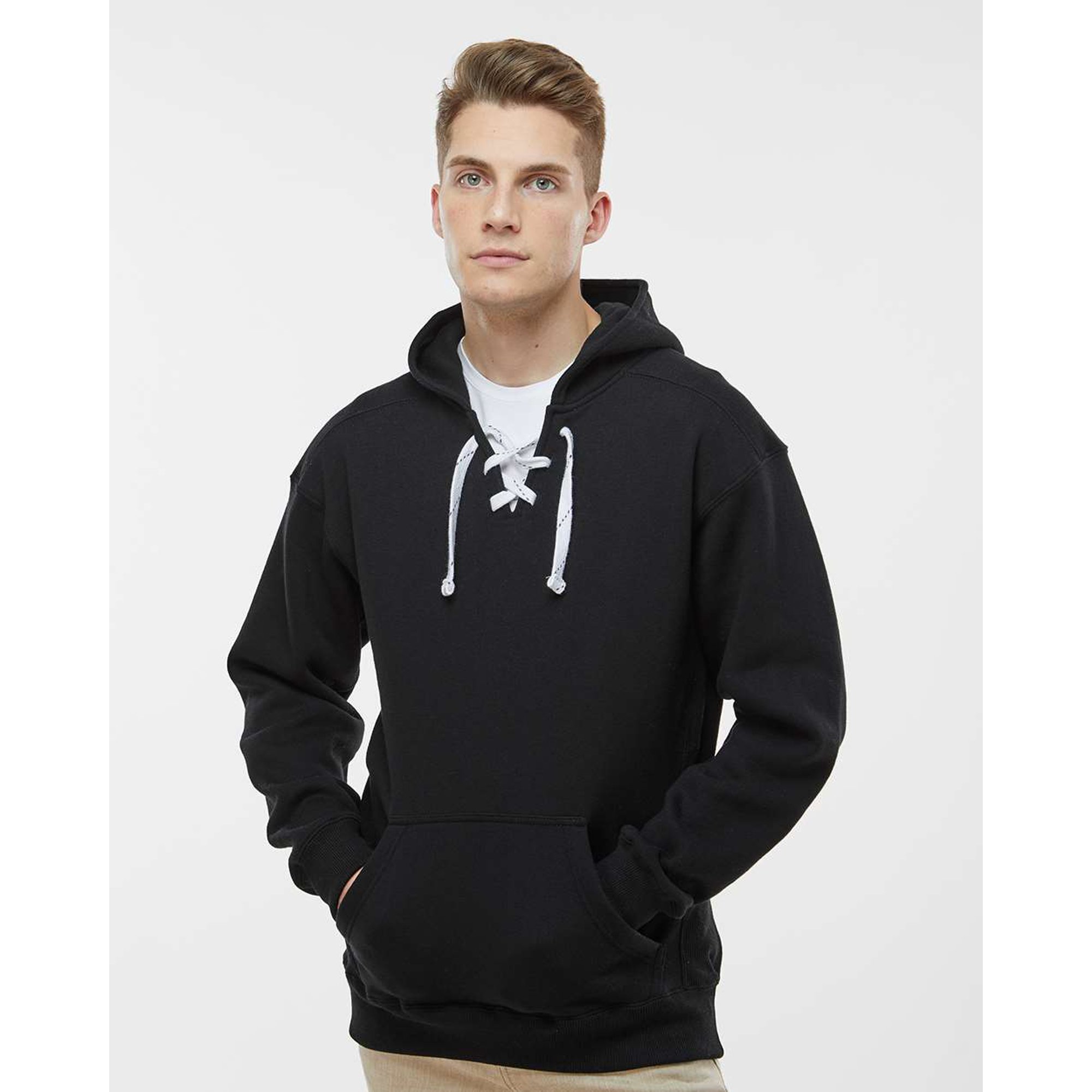 J. America Sport Lace Hooded Sweatshirt - Walmart.com
