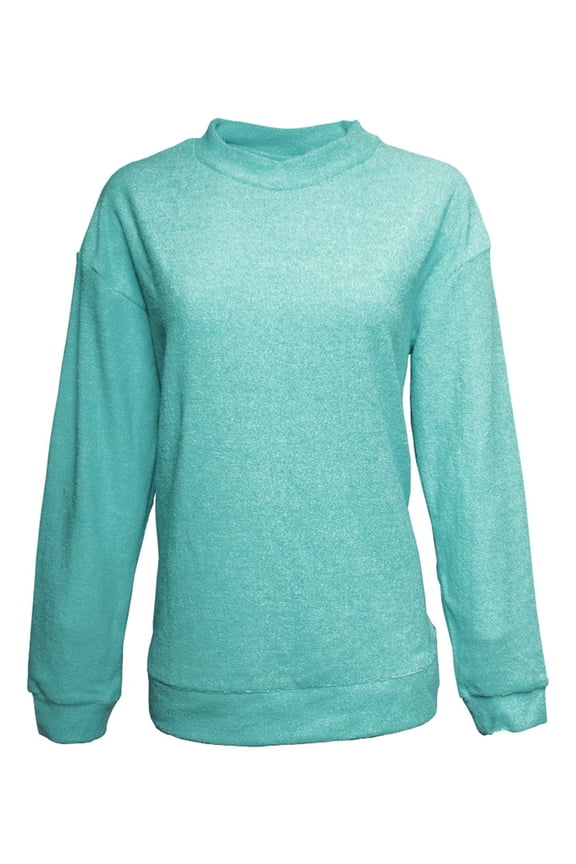 T-Shirts - Long Sleeve Women's Weekend Terry Mock Crew