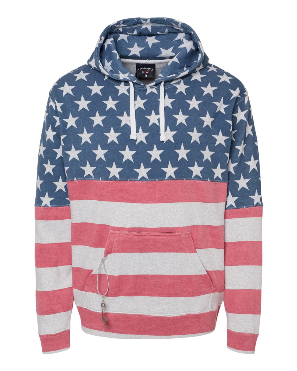 J. America Tailgate Hooded Sweatshirt 8815 Stars Stripes Size M Walmart