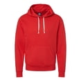 thumbnail image 1 of J. America Triblend Fleece Hooded Sweatshirt, Red Solid - 2XL, 1 of 2