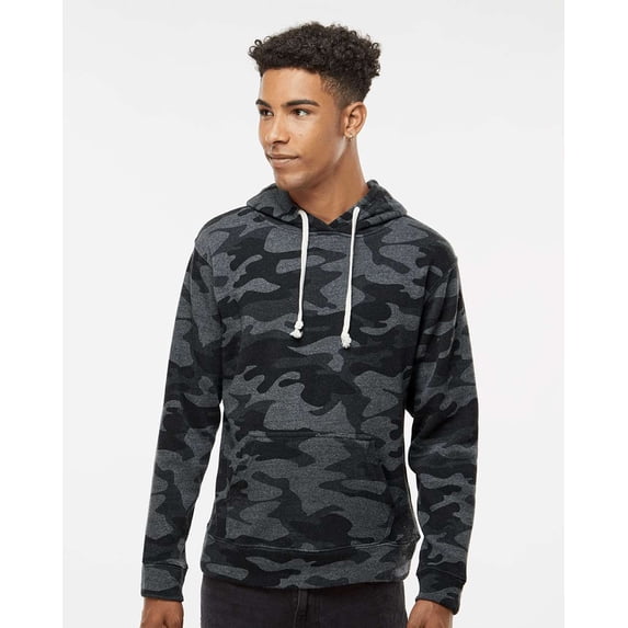 J. America Triblend Fleece Hooded Sweatshirt